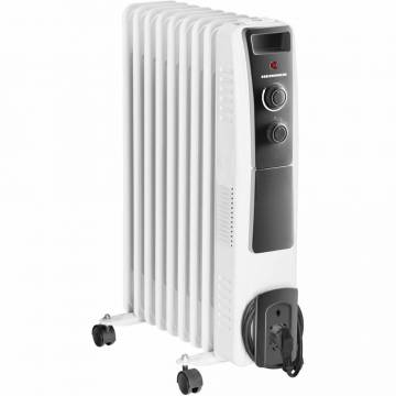 Calorifer electric cu ulei Heinner HOH-Y09WB, 2000 W, 9 elementi, protectie supraincalzire, termostat reglabil, alb