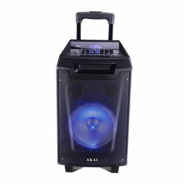 Boxa portabila Akai ABTS-AW8 cu BT, USB, Radio FM, lumini disco, microfon fara fir