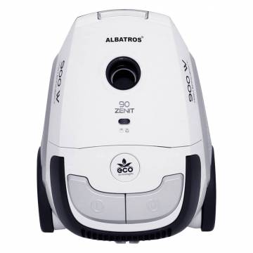 Aspirator cu sac Albatros Zenit 90 Eco, 900 W, Sac textil 2l, Alb-Negru