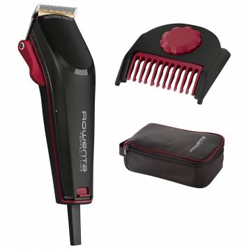 Aparat de tuns Rowenta Perfect Line Pro TN1350, 0.5 - 3.1 mm, 6 Trepte, Negru/Rosu