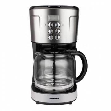 Cafetiera digitala Heinner HCM-D915BKS, 900 W, 1.5 L, timer, Negru/Inox