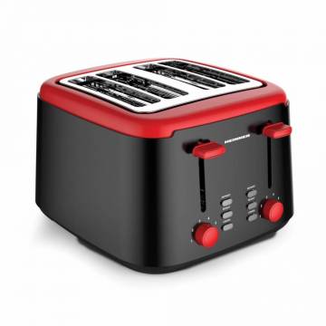 Prajitor de paine Heinner HTP-1450BKR, 4 felii, Functii: decongelare, reincalzire si anulare, 7 niveluri