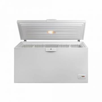Lada frigorifica Beko HSA37540N, 350 L, Functie congelare rapida, Iluminare LED, Cosuri metalice, Yala, L 155.5 cm, Clasa E, Alb