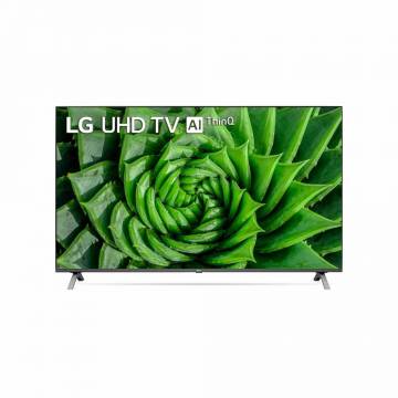 Televizor LED LG 55UN80003LA, 4K, 139 cm, Procesor Quad Core 4K, Sunet Ultra Surround, Smart TV, CI+, Bluetooth, Wi-Fi, Clasa energetica A, Negru/Argintiu