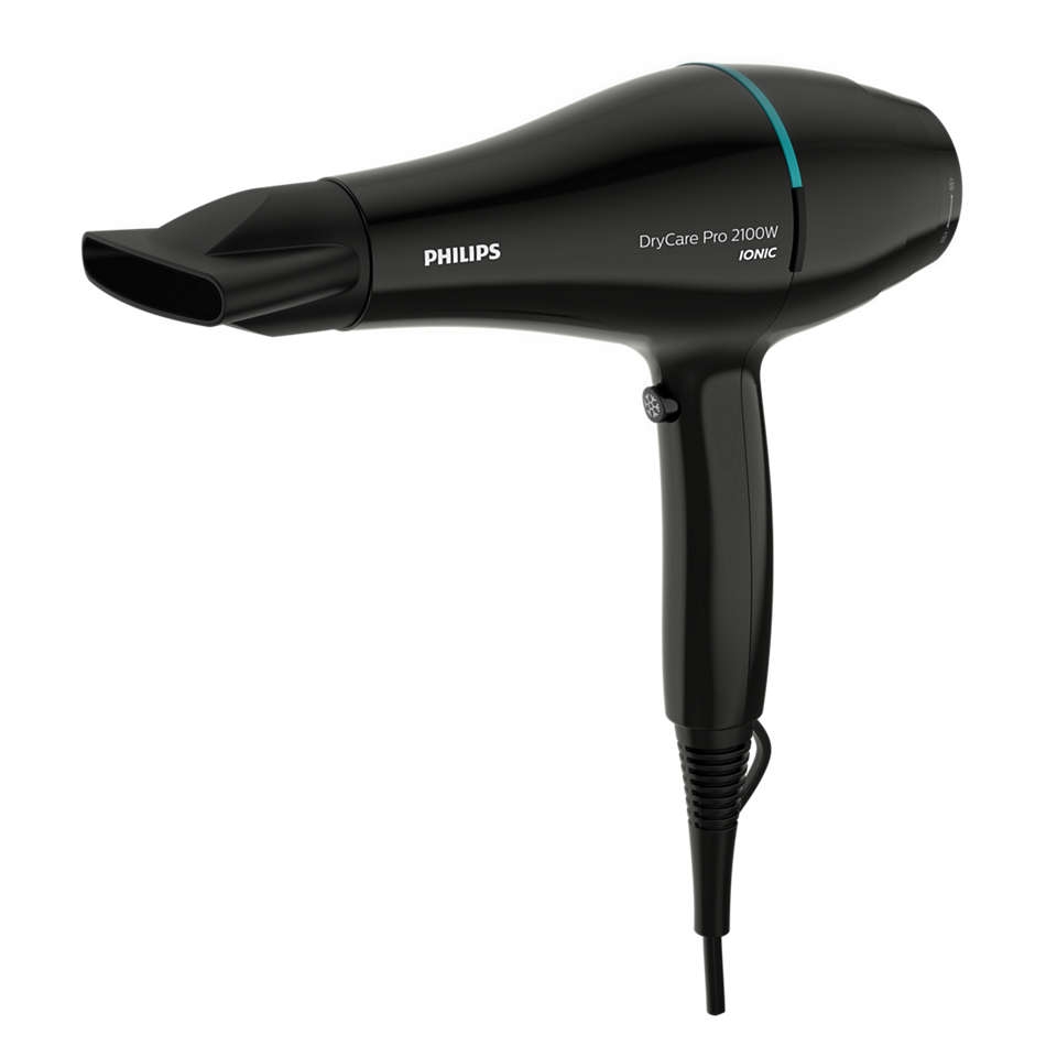 Uscator de par Philips DryCare BHD272/00, 2100 W, Concentrator, 3 Setari Viteza/Caldura, Negru