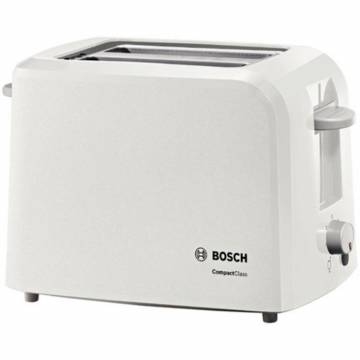 Prajitor de paine Bosch TAT3A011, 980 W, 2 felii, Alb