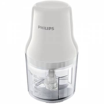 Mini tocator PHILIPS Daily Collection HR1393/00, 0.7l, 450W, 1 treapta viteza, alb