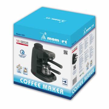 Espressor Momert 1331, 650W, 4 Bar, Negru