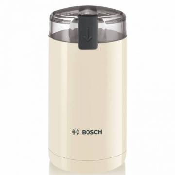 Rasnita de cafea Bosch TSM6A017C, 180 W, 75 g, cutit otel inoxidabil, Crem