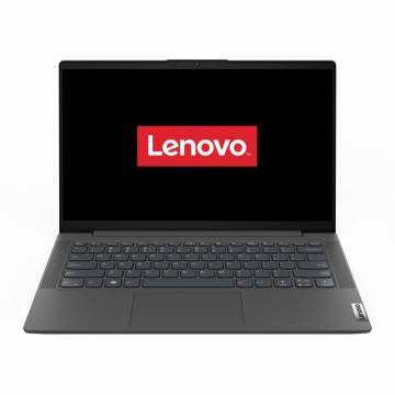 Laptop Ultraportabil Lenovo IdeaPad 5 14IIL05 cu procesor Intel® Core™ i5-1035G1, 14 inch Full HD, 8GB, 512GB SSD, Intel® UHD Graphics, FreeDOS, Graphite Grey