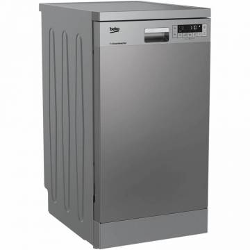 Masina de spalat vase Beko DFS26024X, 10 seturi, 6 programe, Clasa E, 45 cm, Inox
