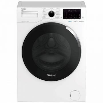 Masina de spalat rufe slim Beko WUE8746N, 8 kg, 1400 RPM, Clasa A, Motor ProSmart, HomeWhiz, Remote Control, SteamCure, AddGarment, Alb