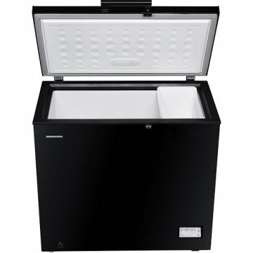 Lada frigorifica Heinner HCF-205NHBKF+, 200 l, Control elecronic, Waterproof Display, Clasa F, Negru, Winter Protection