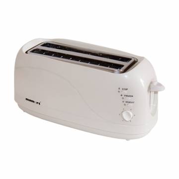 Prajitor de paine Momert 2061, 1300 W, design lung, 2/4 felii, alb