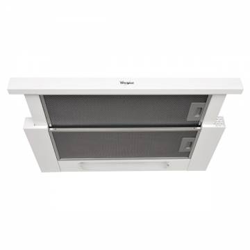 Hota incorporabila telescopica Whirlpool AKR 749 WH, 1 motor, 371m3/h, L 60 cm, Alb