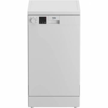Masina de spalat vase Beko DVS05024W, 10 seturi, 5 programe, Clasa A++, Start intarziat, Indicator sare, Display LED, Flexible HalfLoad, 60 cm, Alb
