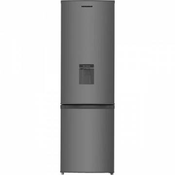 Combina frigorifica Heinner HC-N268SWDF+, 262 l, Clasa A+, Dozator de apa, Iluminare LED, Control mecanic, Termostat ajustabil, H 180 cm, Argintiu