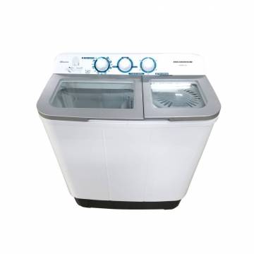 Masina de spalat rufe semiautomata Heinner HSWM-63SL, 6 Kg, 3.6 Kg, Alb/Argintiu