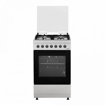 Aragaz Samus SM562AENS, 4 Arzatoare Gaz, Cuptor Electric, 43 L, 7 Functii, Inox