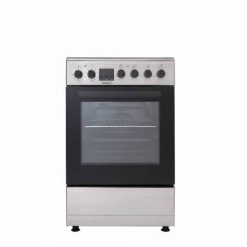 Aragaz Samus SM564VTE, 4 Zone de gatit Vitroceramice, 10 Functii, Full electric, Inox