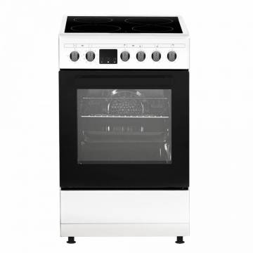 Aragaz Samus SM564VTE, 4 Zone de gatit Vitroceramice, 10 Functii, Full electric, Alb