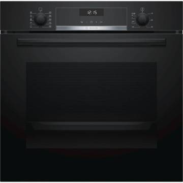 Cuptor incorporabil Bosch HBA5370B0, Electric, Multifunctional, Display LCD, Autocuratare EcoClean, 71 l, Clasa energetica A, Sticla neagra