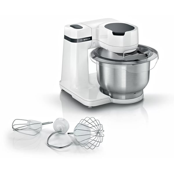 Robot de bucatarie Bosch MUMS2EW00, 700 W, 4 viteze, bol 3.8 l, Mixare planetara 3D, Alb