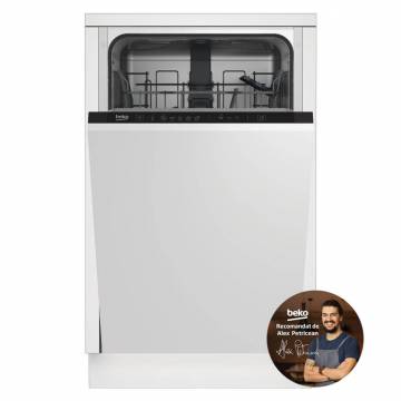 Masina de spalat vase incorporabila Beko DIS35023, 10 seturi, 5 programe, Extra Drying, Quick&Shine, Flexible HalfLoad, Clasa E, 45 cm