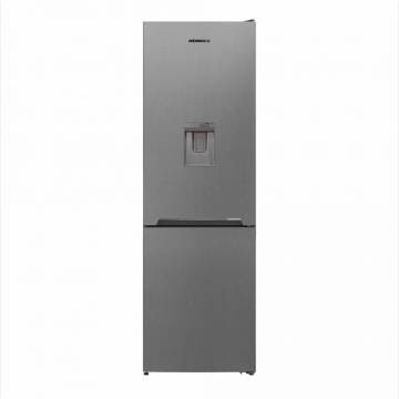 Combina frigorifica Heinner HCNF-V291XWDF+, 295l, Full No Frost, Dozator de apa, Functie super congelare, Clasa F, 186 cm, Argintiu
