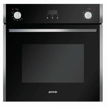 Cuptor incorporabil Gorenje BOG633E00XGK, Gaz, Multifunctional, 61 l, Grill, Rotisor, Clasa A, Negru + Inox
