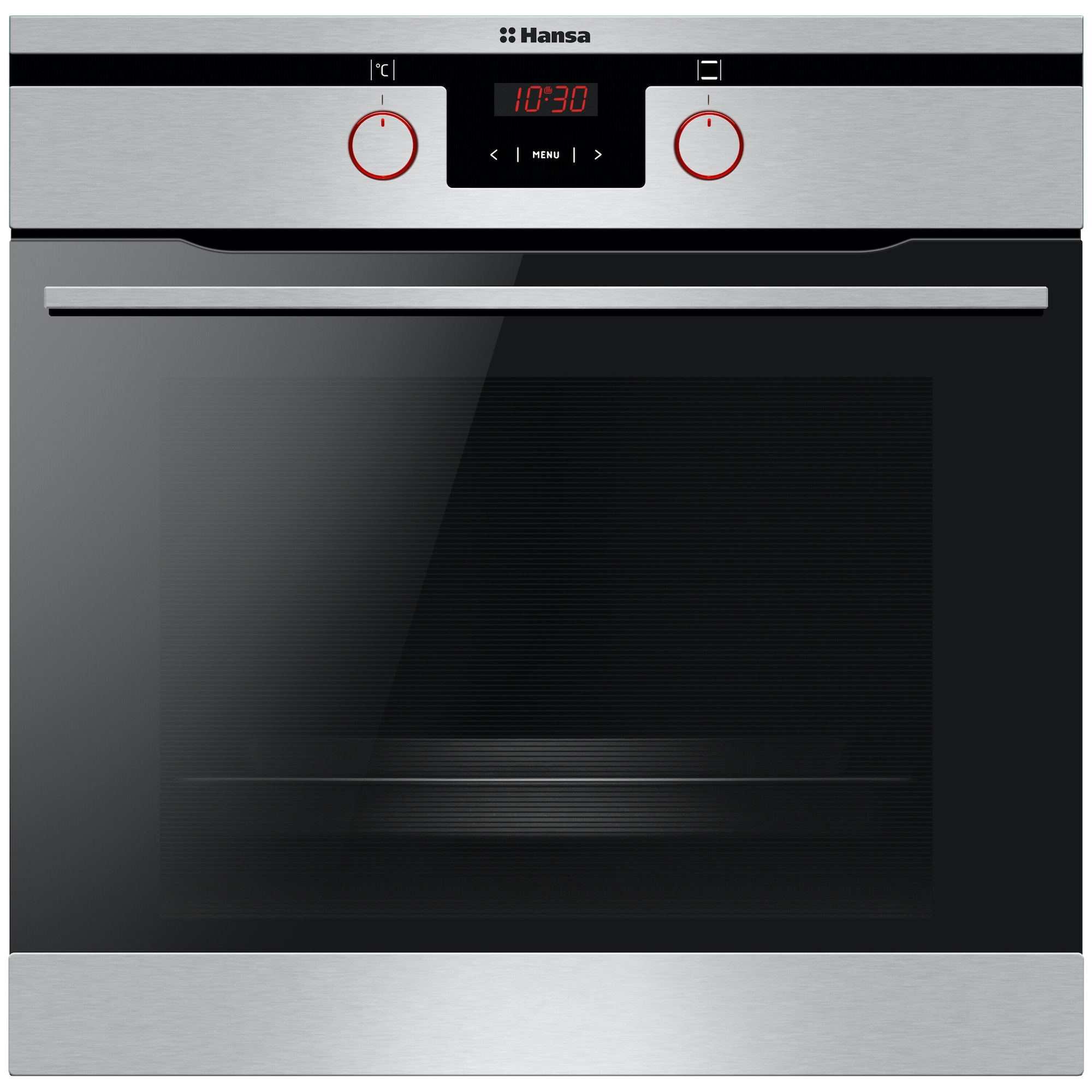 Cuptor incorporabil Hansa Integra BOEI68450077, Electric, 65l, Autocuratare catalitica, Grill, Rotisor, Display, Clasa A, Inox