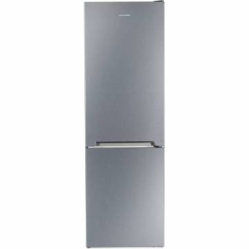 Combina frigorifica Heinner HC-V336XF+, 336 l, Clasa F, H 186 cm, Tehnologie Less Frost, Control mecanic cu termostat ajustabil, Argintiu