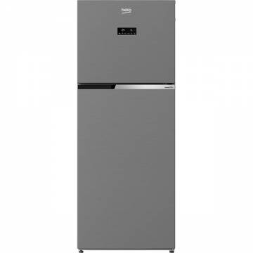 Frigider cu doua usi Beko RDNT401E30ZXBN, 375 l, Clasa F, NeoFrost Dual Cooling, HarvestFresh, Display touch, No Frost Freezer, H 172 cm, Argintiu