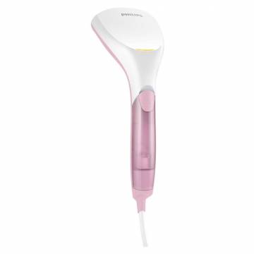 Aparat de calcat veritcal portabil pentru haine Philips Steam & Go GC299 / 40 , alb-roz ,1000 W, pana la 20 g/min