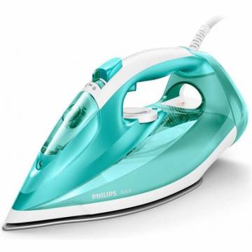 Fier de calcat Philips Azur GC4537/70, 2400 W, debit abur 45 g/min., jet abur 200g, decalcifiere rapida, talpa SteamGlide, Bleu