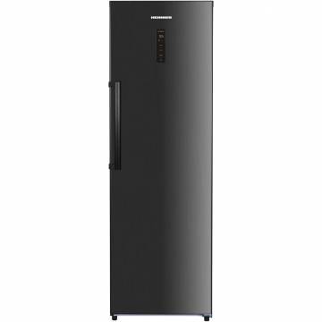 Frigider cu o usa Heinner HF-H355NFDXE++, 355 l, NoFrost, Display, Control electronic, Clasa E, H 185 cm, Inox negru