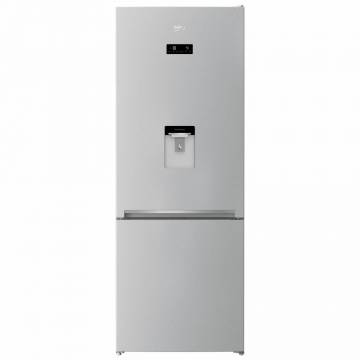 Combina frigorifica Beko RCNE560E40DZMN, 510 l, NeoFrost Dual Cooling, HarvestFresh, EverFresh, Dozator de apa, Clasa E, H 192 cm, Gri