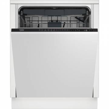 Masina de spalat vase incorporabila Beko DIN26422, 14 seturi, 6 programe, 60 cm, Clasa E, negru