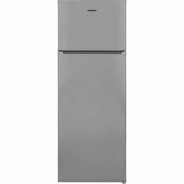 Frigider cu doua usi Heinner HF-V213SF+, 213 l, Clasa F, Control mecanic, Termostat ajustabil, Iluminare LED, H 144 cm, Argintiu