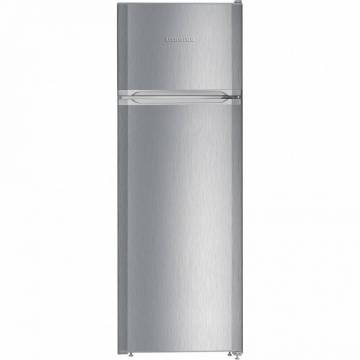 Frigider cu doua usi Liebherr GKl 1655, 270 l, SmartFrost, VarioSpace, Clasa F, H 157.1 cm, Argintiu