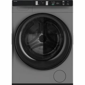 Masina de spalat cu uscator Toshiba TWD-BJ90W4SK, 8kg spalare, 8 kg uscare, 1400 rpm, Clasa A, Motor Inverter, Argintiu