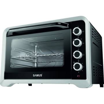 Cuptor electric Samus CS-60BRC4, 2000 W, 60 litri, Convectie, Rotisor, Negru