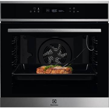 Cuptor incorporabil Electrolux COE7P31X2, Electric, Autocuratare pirolitica, 72 l, Clasa A+, negru-inox