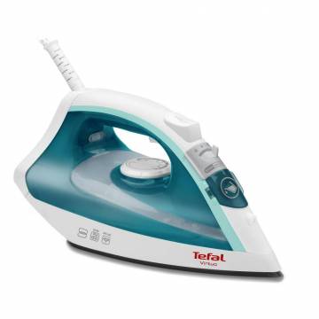 Fier de calcat cu aburi Tefal FV1710E0, 1800 W, Abur vertical, Sparay, Talpa antiaderenta, Functie anticalcar, Turcuaz