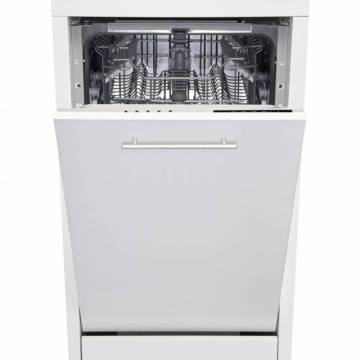 Masina de spalat vase incorporabila Heinner HDW-BI4505IE++, 10 Seturi, 5 programe, Clasa E, Half load, Aquastop, 45 cm
