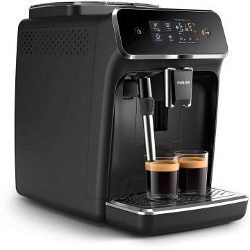 Espressor cafea automat Philips EP2221/40 Series 2000 cu spumant lapte manual, 1.8 l, 15 bari, Negru