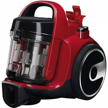 Aspirator fara sac Bosch 3A BGS05AAA2, 700W, 1.5 l, Filtru igienic PureAir, Perie parchet, Easy Clean, Rosu/Negru
