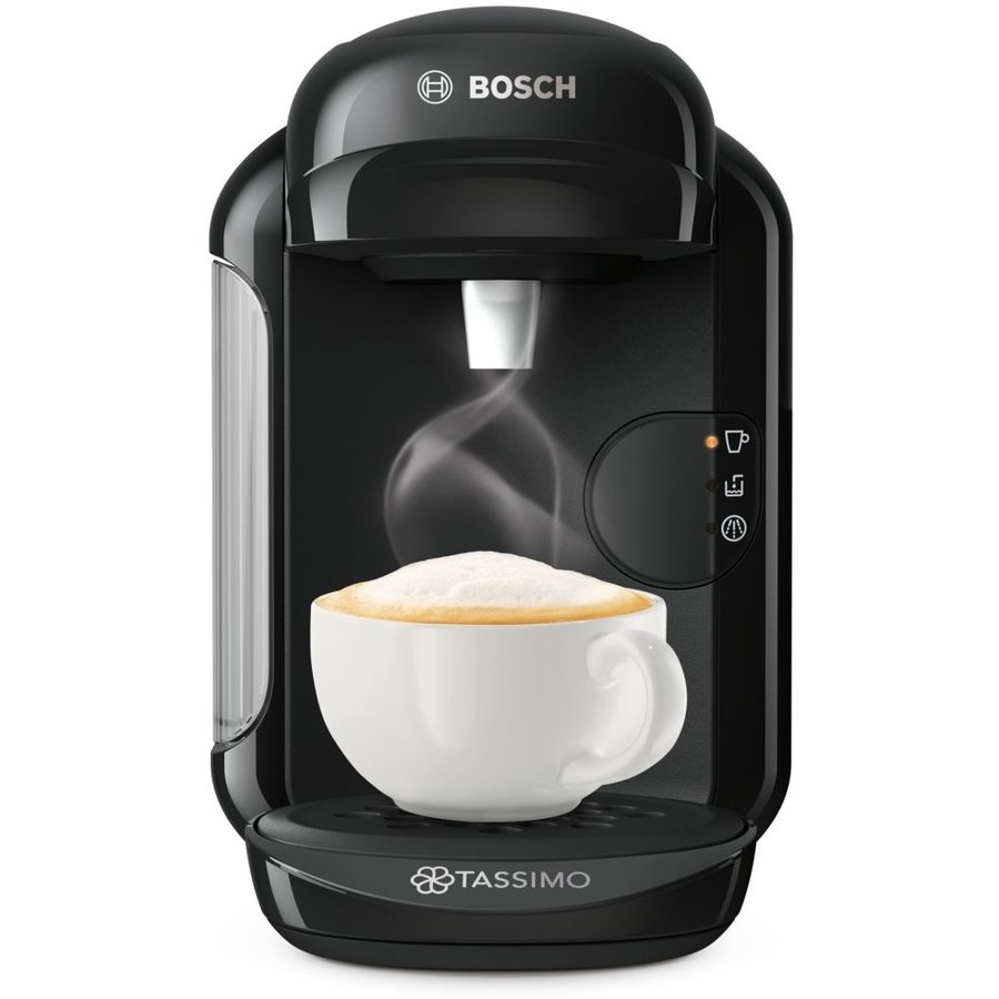 Espressor Bosch Tassimo Vivy II TAS1402, 1300w, 3.3 bar, 0.7l , autocuratare si decalcifiere, capsule, Negru