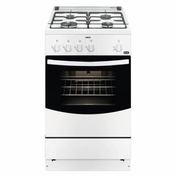 Aragaz pe gaz Zanussi ZCG510P1WA, 4 arzatoare, incalzire jos, 50 cm, Alb