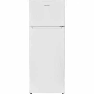 Frigider cu doua usi Heinner HF-V213E++, 213 l, Clasa E, Control mecanic, Termostat ajustabil, IIluminare LED, H 144 cm, Alb